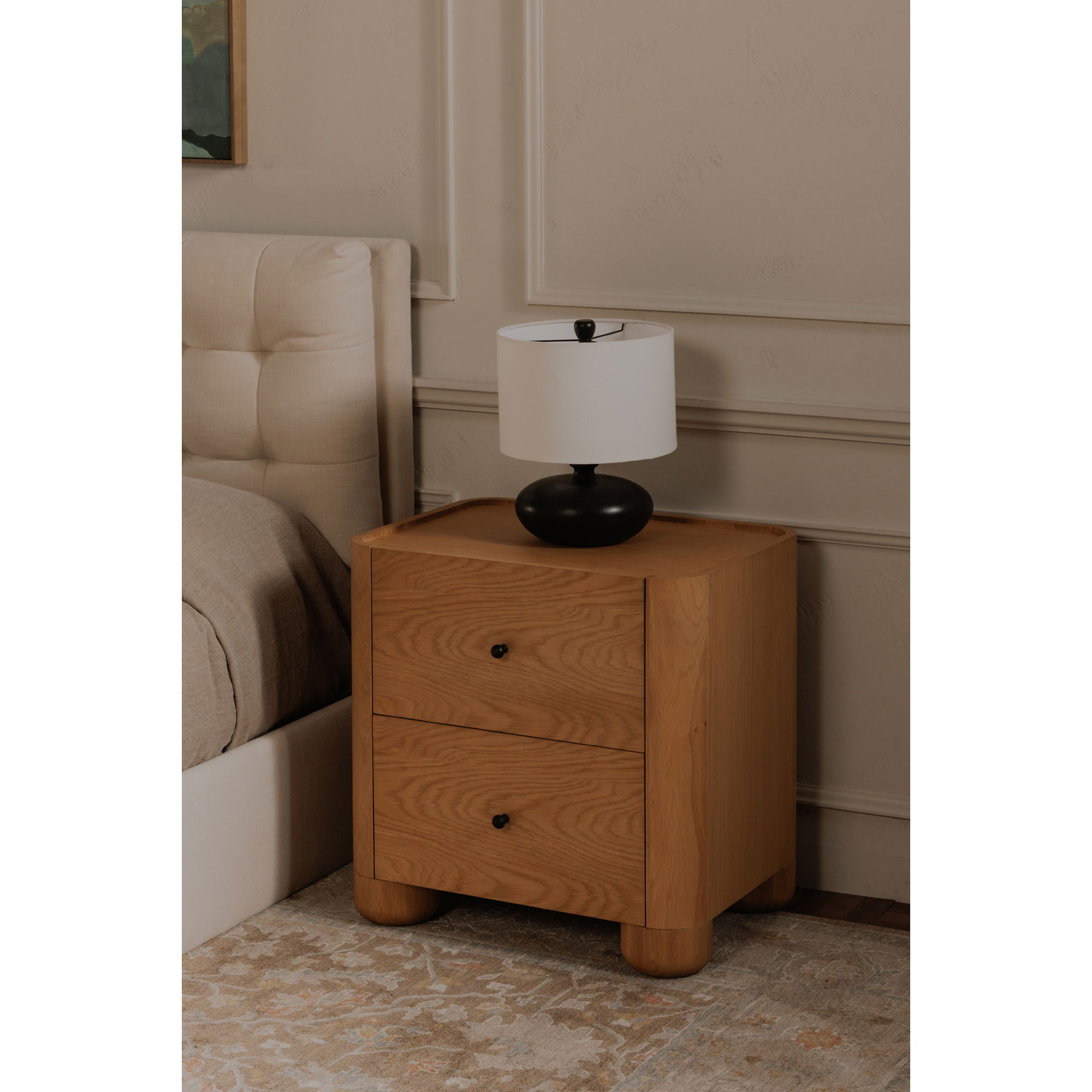 Evie Table Lamp Black large image 
