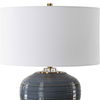 Moher Glossy Blue Table Lamp, by Uttermost, 18" width x 26" height x 18" depth thumbnail 6