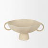 Radka Beige Textured Large Metal Decorative Bowl, by Mercana, 19.69" length x 15.75" width x 8.25" height thumbnail 4