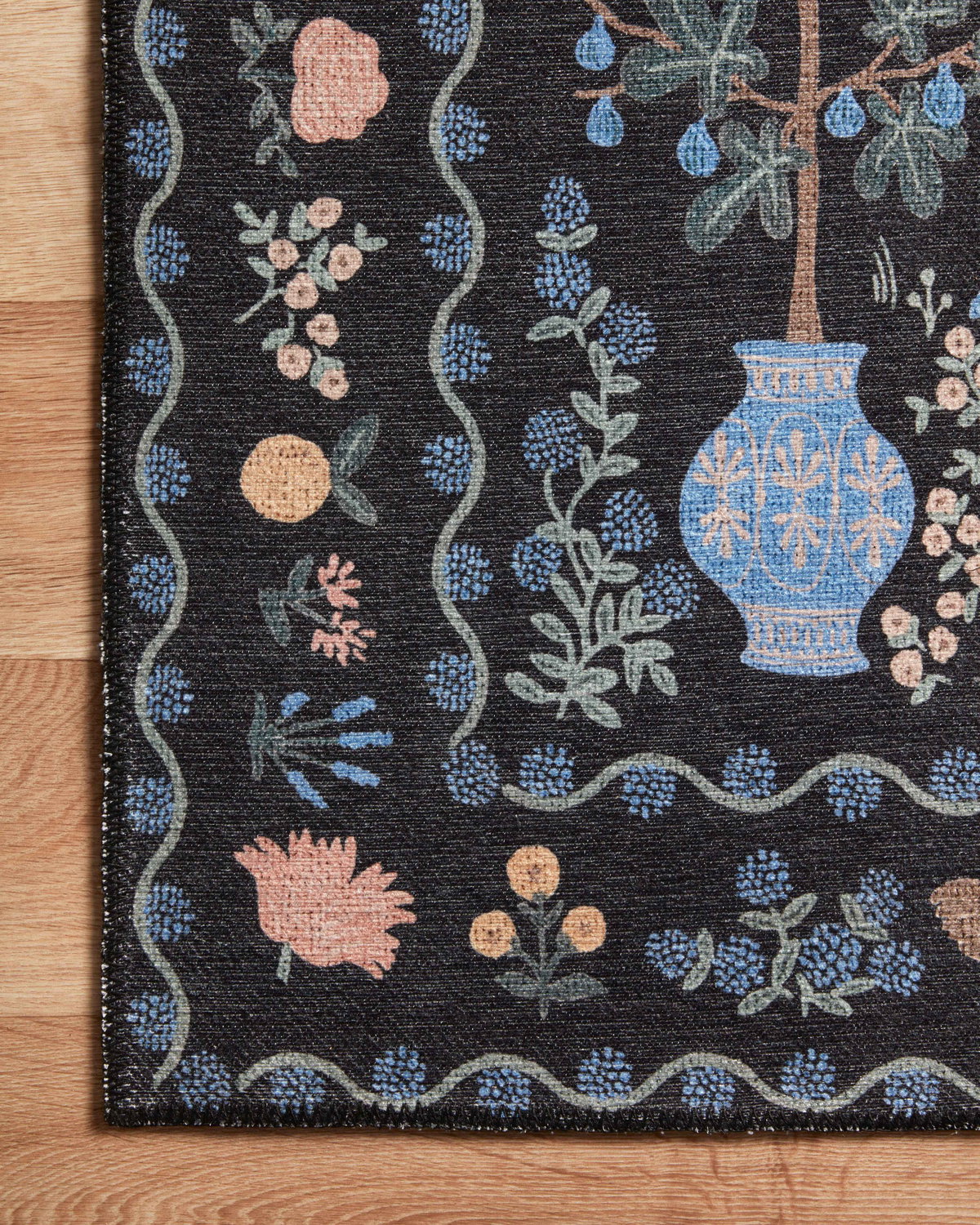 Rifle Paper Co. x Loloi Menagerie Rug, 1'6" length x 1'6" width View 3