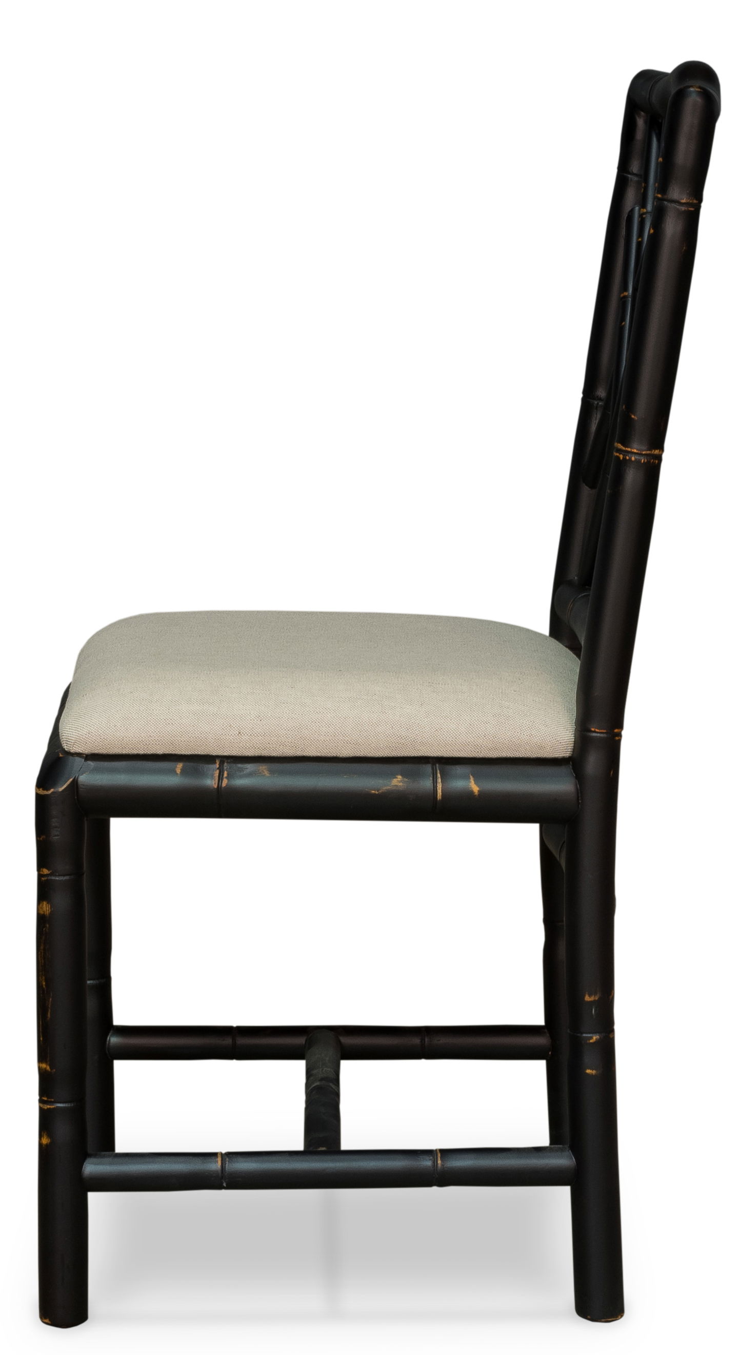 Brighton Bamboo Side Chair Black large image 