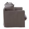 Lexia Sofa Slipcover Stone, Sofas & Sectional by Dovetail, 82.79" width x 29.34" height x 38.19" depth thumbnail 3