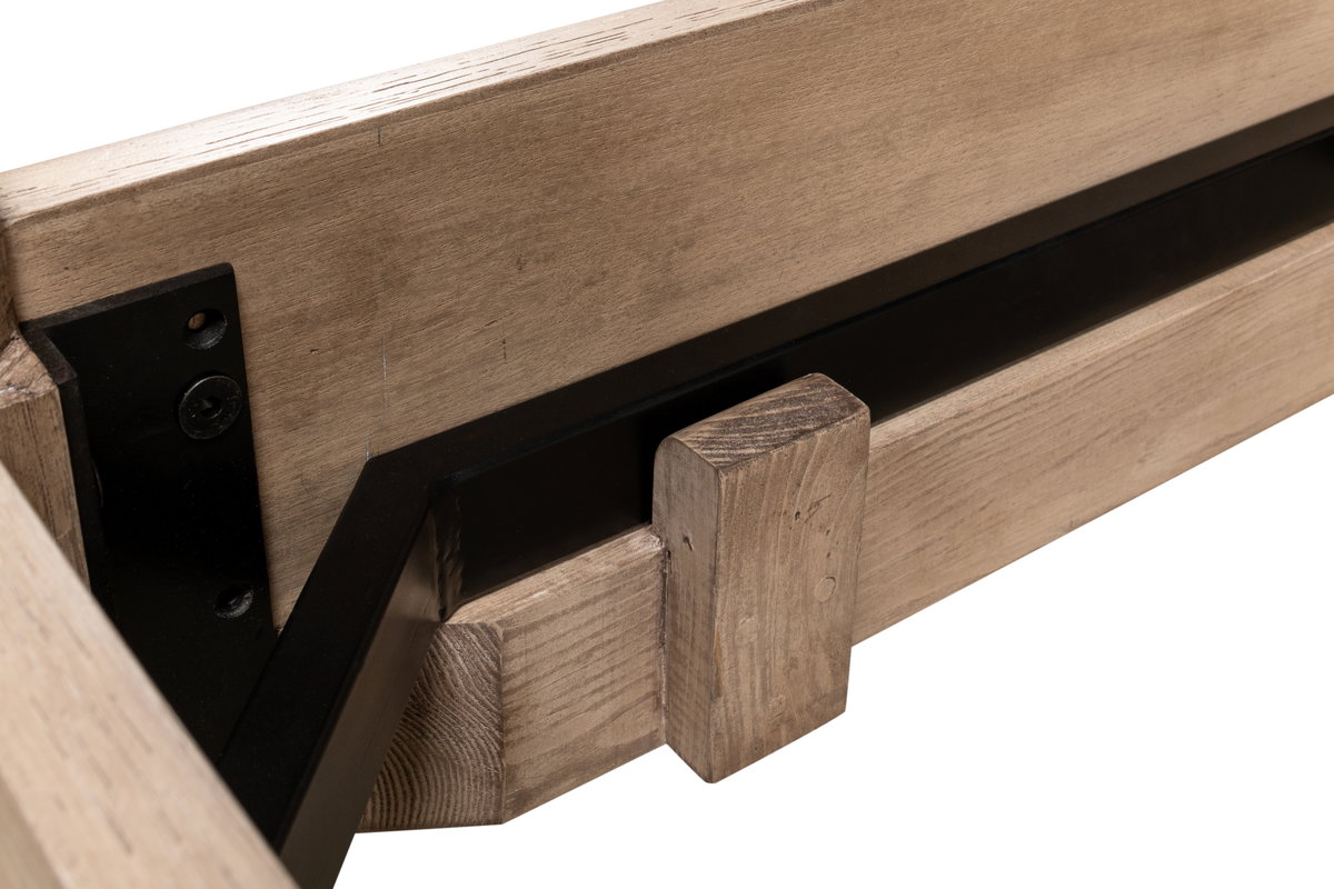 Marcus King Bed, by Sarreid, 7'3" length x 6'11" width x 6' height View 13