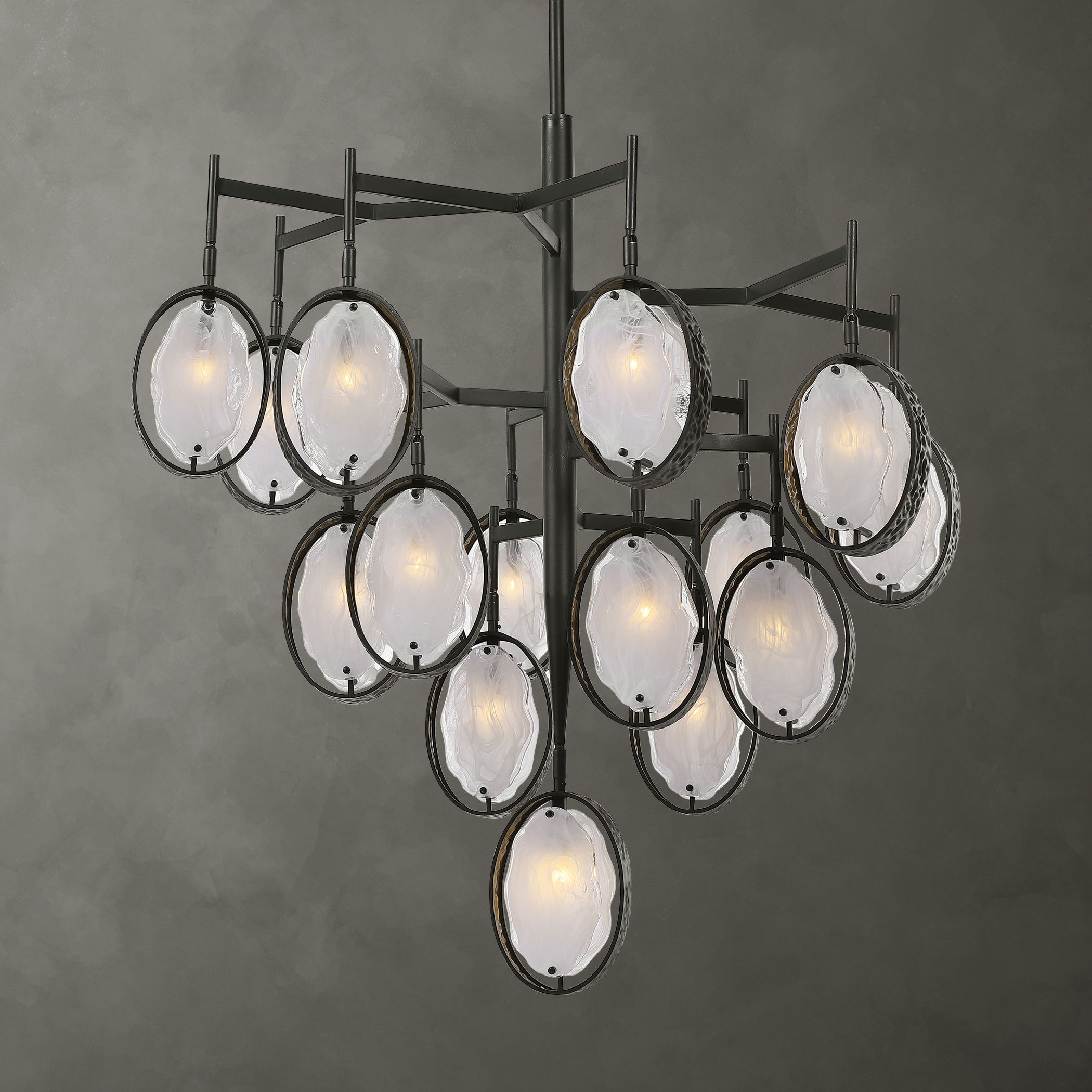 Maxin 15 Light Large Bronze Chandelier large image 