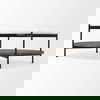 Larkin 42' Round Two-Tier White Marble Top and Solid Wood Shelf with Black Metal Frame Coffee Table thumbnail 2