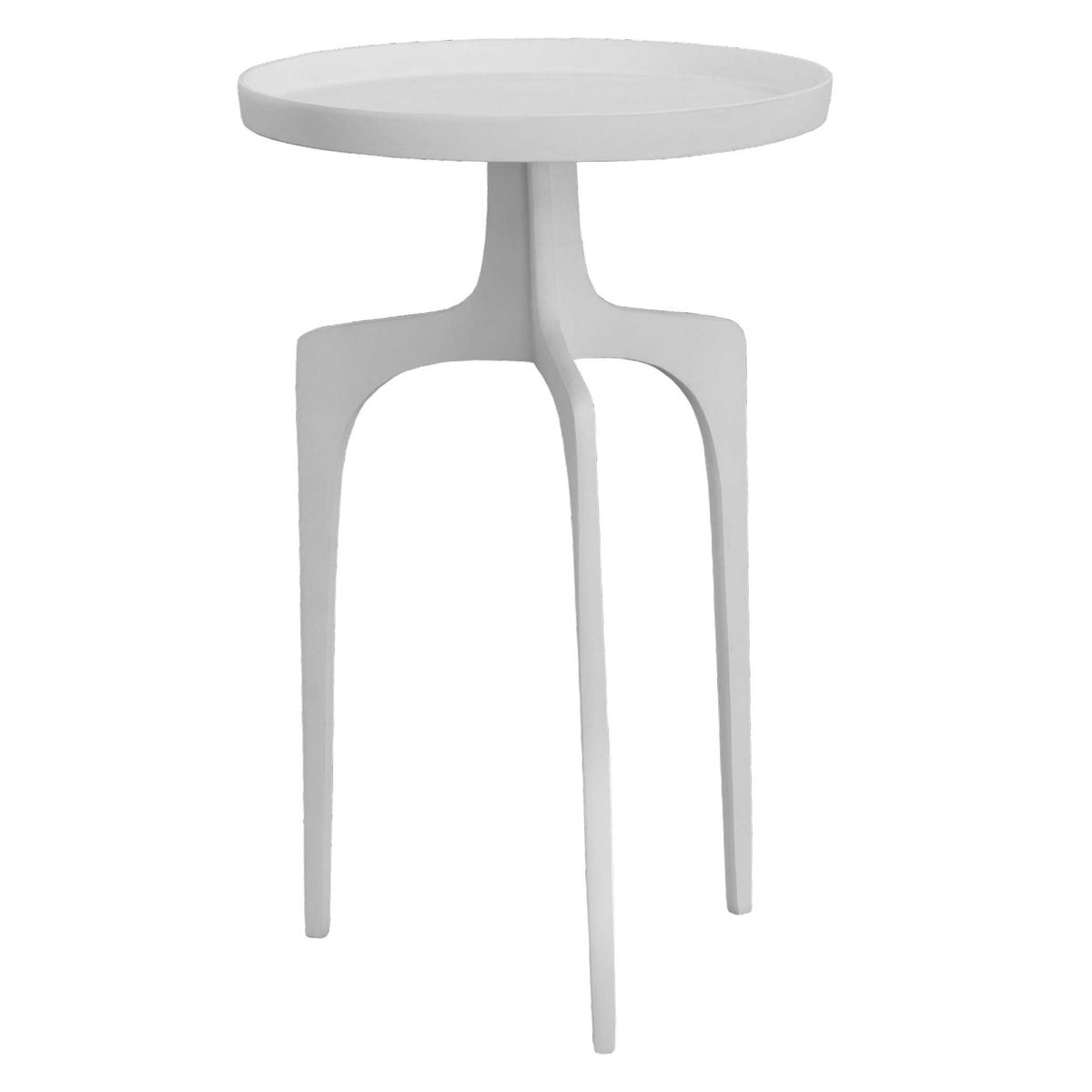 Kenna White Accent Table, Side & End Table by Uttermost, 16" width x 25" height x 16" depth View 5