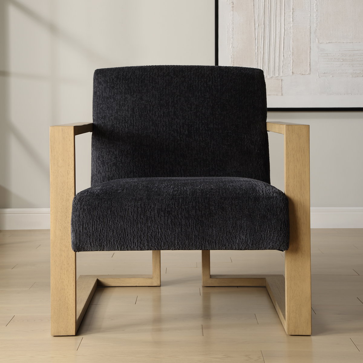 Suspend Modern Accent Chair, by Uttermost, 31.5" width x 33.5" height x 36.5" depth View 2