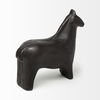 Sphynx II 7L x 2W Black Cast Aluminum Horse Shaped Object, Decorative Object by Mercana, 7" length x 2.25" width x 6" height thumbnail 7