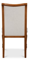 Polk Fabric Side Chair  Brown, by Sarreid, 2'3" length x 1'9" width x 3'3" height thumbnail 10