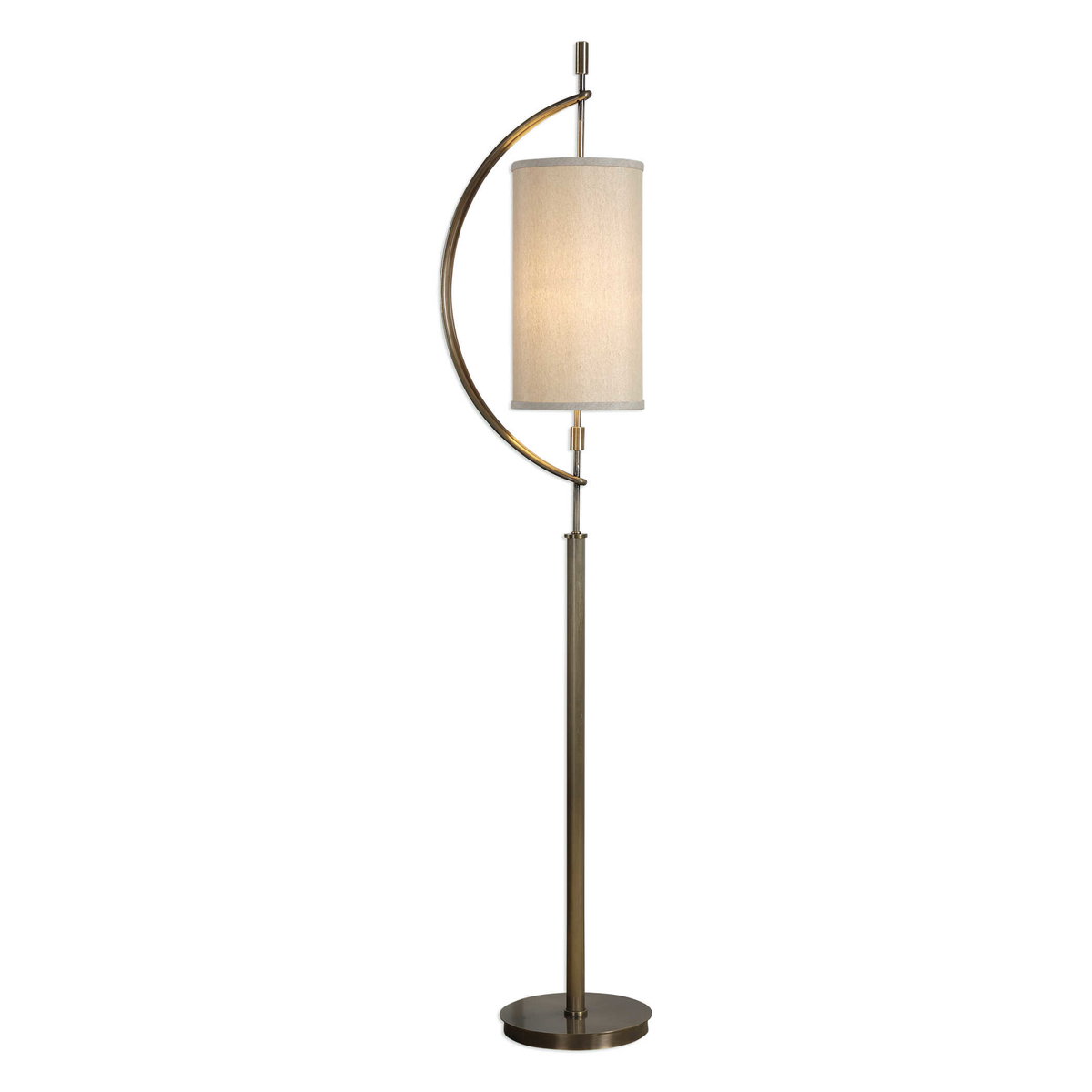 Balaour Antique Brass Floor Lamp, by Uttermost, 1'3.5" width x 5'6" height x 10" depth View 1