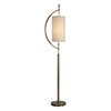 Balaour Antique Brass Floor Lamp, by Uttermost, 1'3.5" width x 5'6" height x 10" depth thumbnail 1