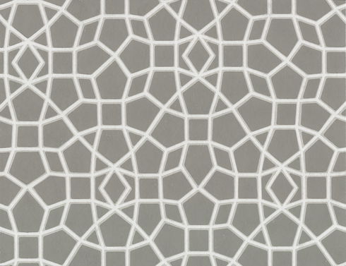 Sculptural Web Grey Wallpaper