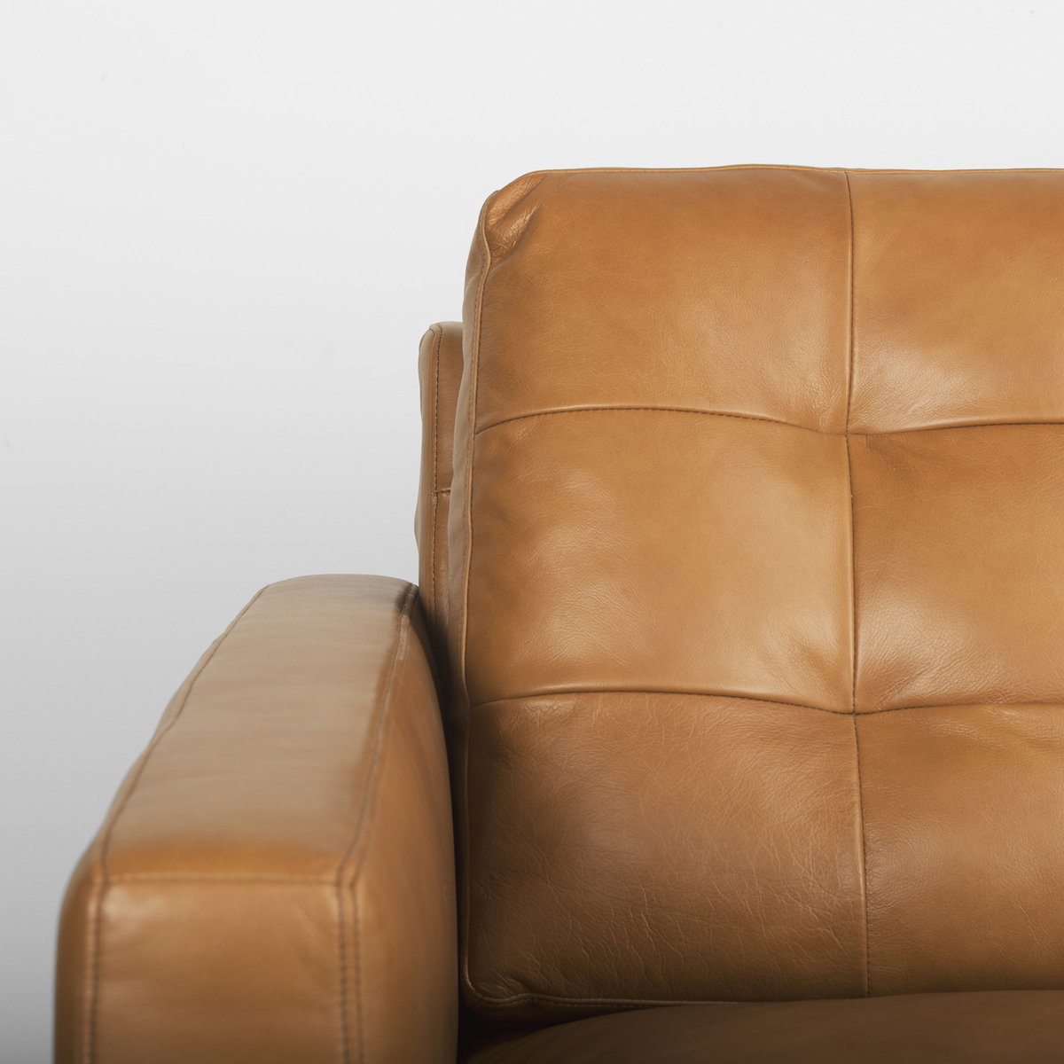 Olaf  Tan Leather Sofa, Sofas & Sectional by Mercana, 88.19" length x 37.8" width x 35.04" height View 11