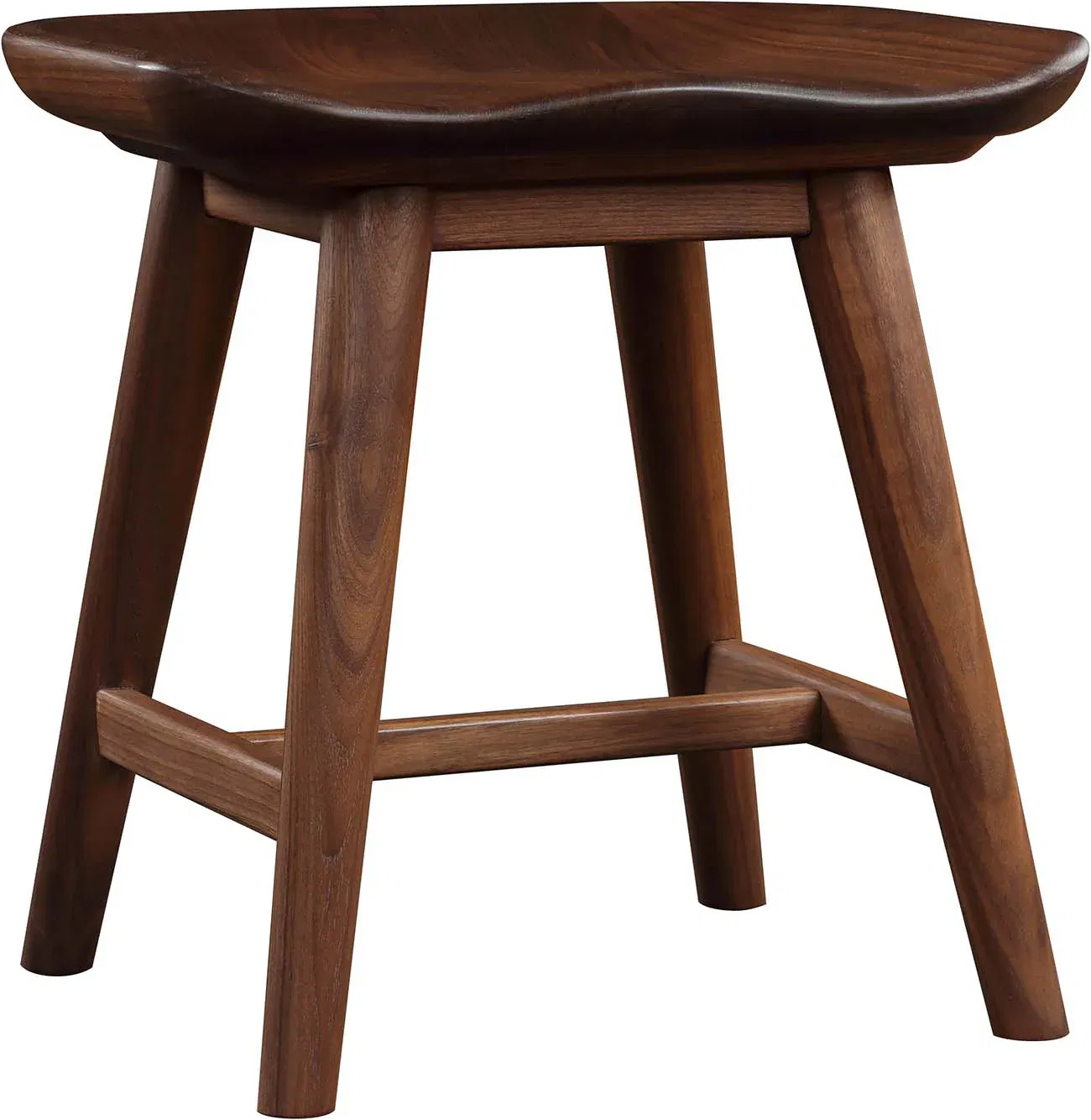 Walnut Grove Low Stool, Counter & Bar Stool by Stickley, 18" width x 18" height x 15.5" depth View 1