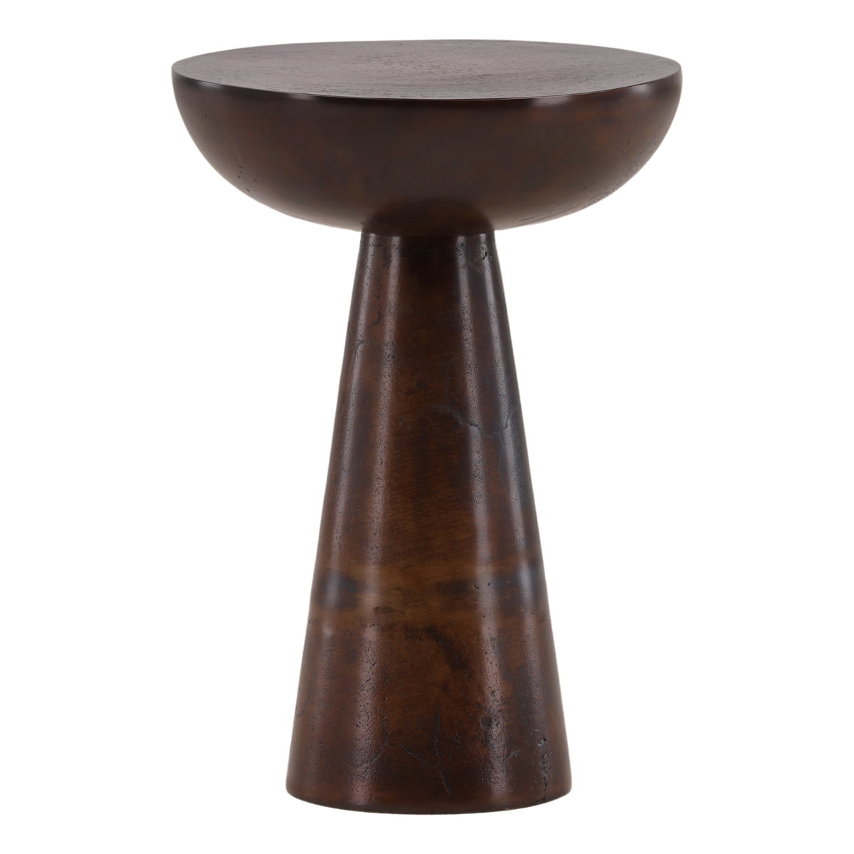 Destry Side Table Brown Small, Side & End Table by Dovetail, 12.4" width x 18" height x 12.4" depth View 1