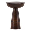 Destry Side Table Brown Small, Side & End Table by Dovetail, 12.4" width x 18" height x 12.4" depth thumbnail 1