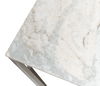 Trapezoid Coffee Table, Marble Top, by Sarreid, 44" length x 23" width x 18" height thumbnail 6