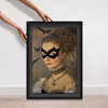 Bat Hero Lady - With Glitter (Black Mat, Black Glitter), by Oliver Gal,  20x30 thumbnail 4