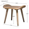 Arne Scandinavian Small Bench, Benche by Uttermost, 22" width x 19" height x 17" depth thumbnail 3