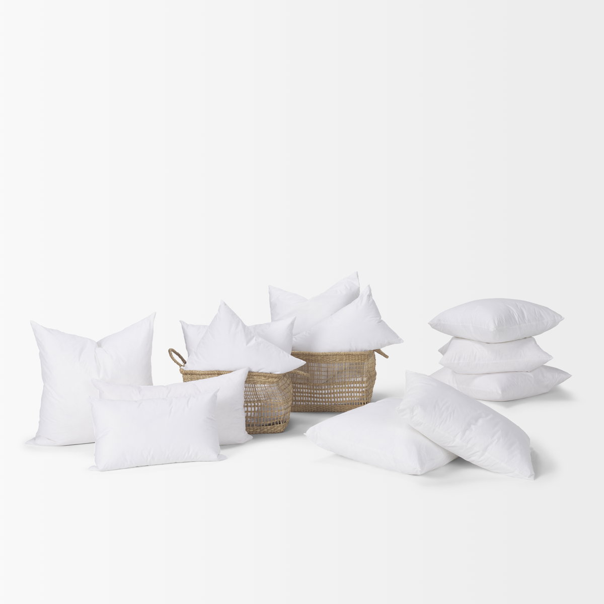 20 x 20 Down pillow insert, by Mercana, 20" length x 20.08" width x 5.02" height View 2