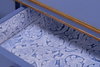 Gabriella Shagreen Desk/Table Marlin Blu, by Sarreid, 2' length x 4' width x 2'6" height thumbnail 5
