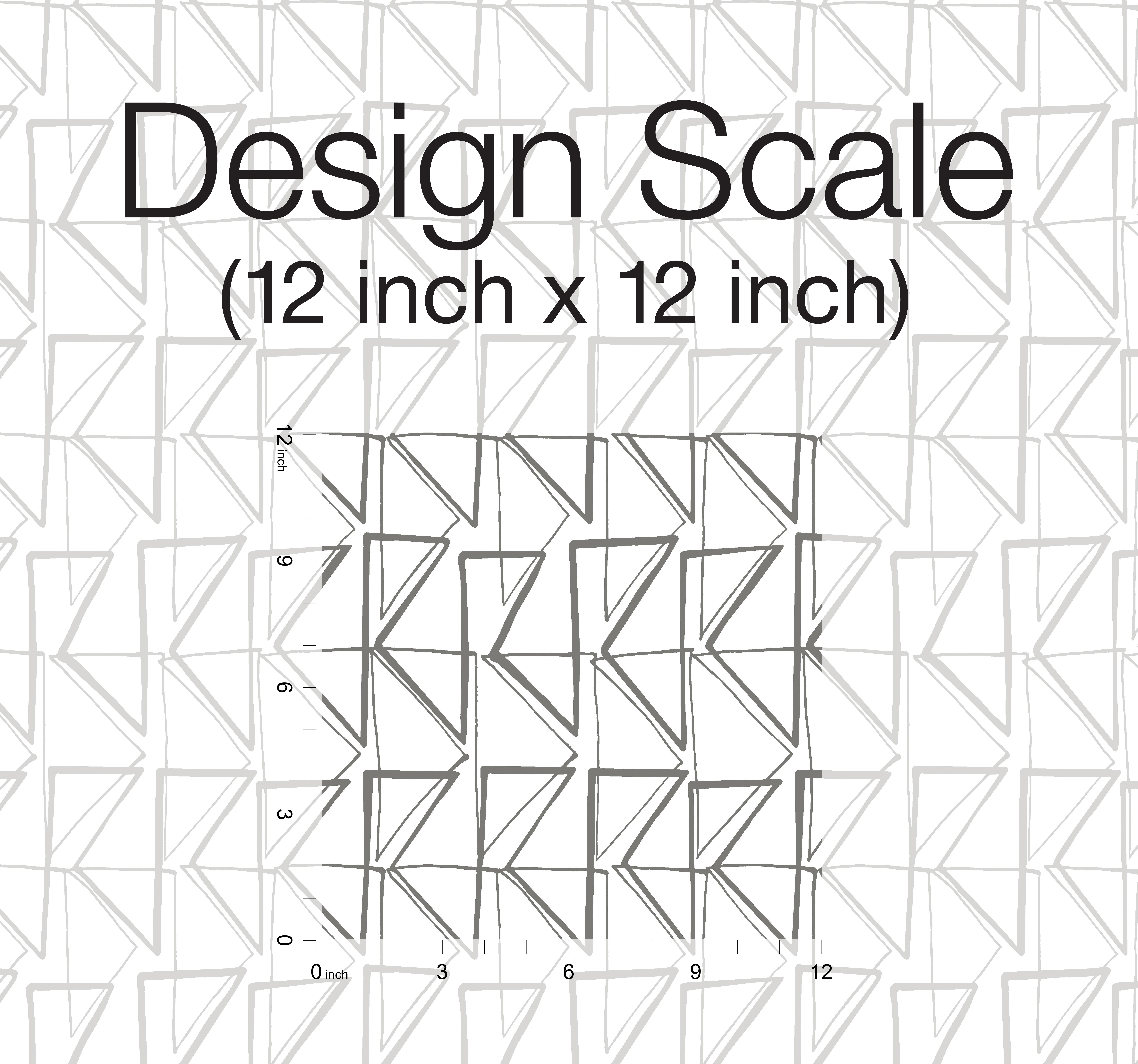 Love Triangles Grey Peel & Stick Wallpaper large image 