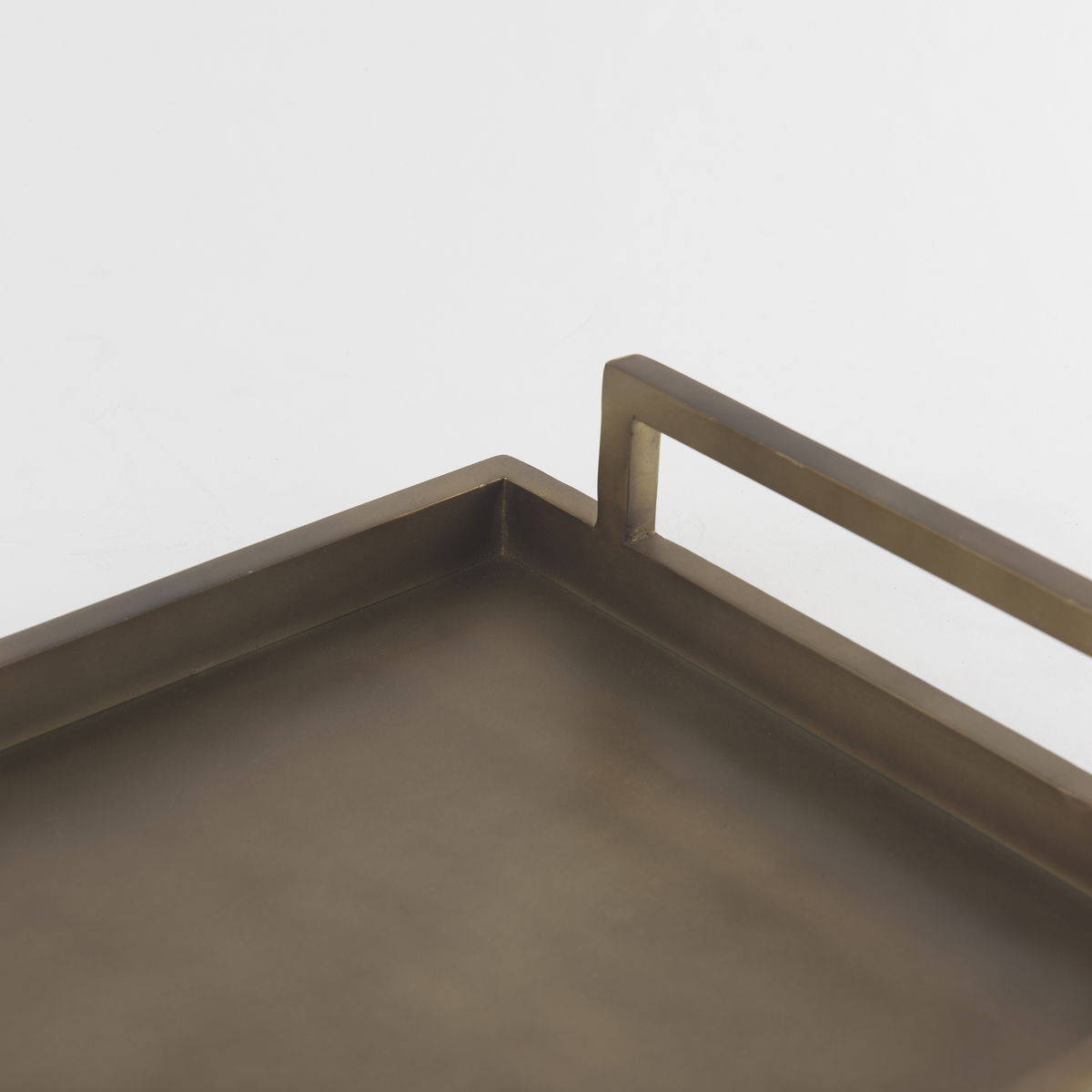 Shay Aluminium Tray - Medium, Decorative Tray by Mercana, 17" length x 12" width x 3" height View 10