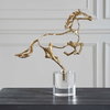 Gallop Gold Sculpture, Figurines & Statue by Uttermost, 14" width x 14.75" height x 4" depth thumbnail 3