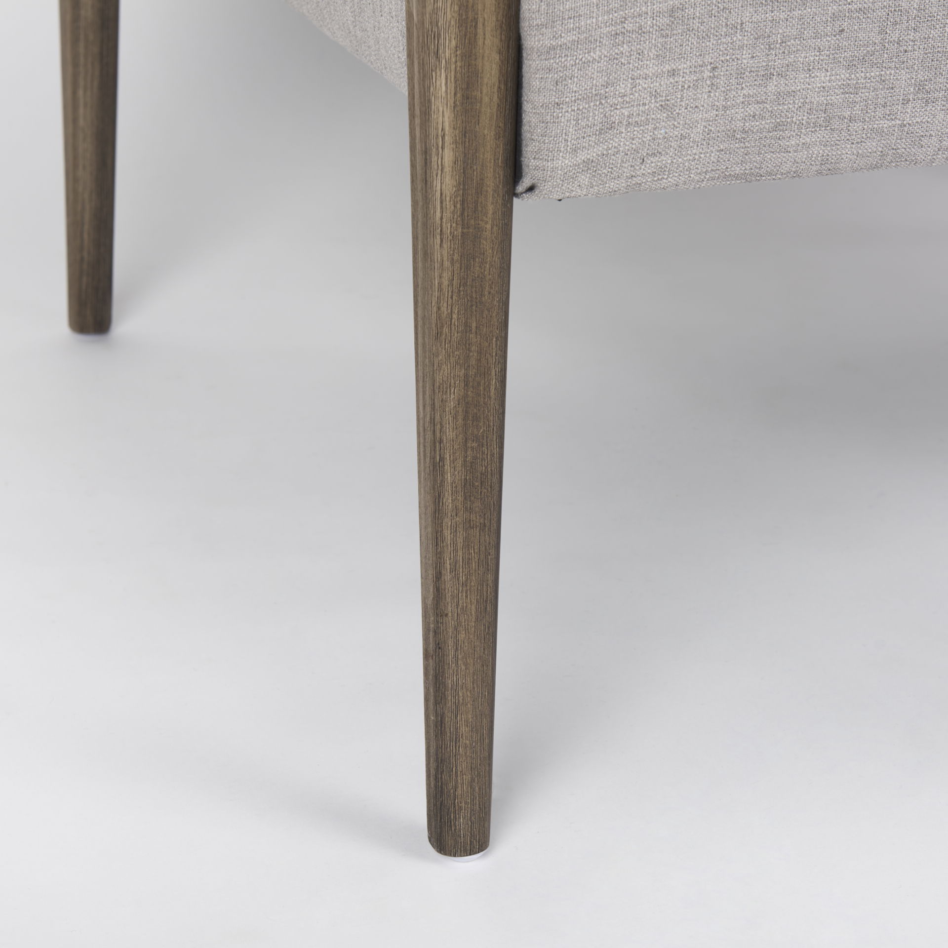 Palisades Gray Fabric with Brown Wood Frame Accent Chair large image 