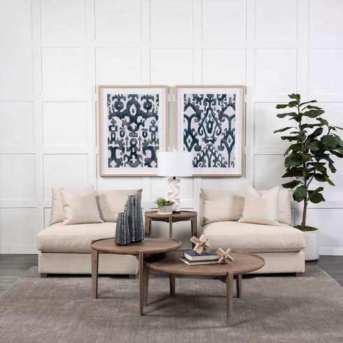 Bashir II Large Dark Navy Gloss Ceramic Vase