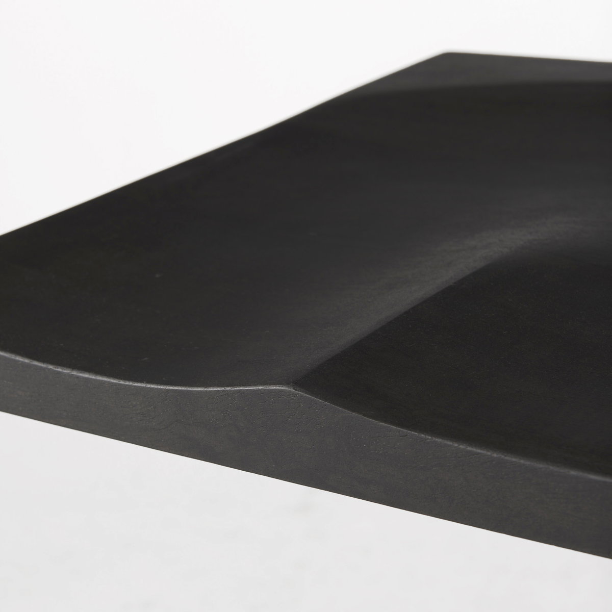 Kiran 17L x 17W x 30H Black Wood with Black Metal Base C-Shape Bar Stool, Counter & Bar Stool by Mercana, 17" length x 17" width x 30" height View 8