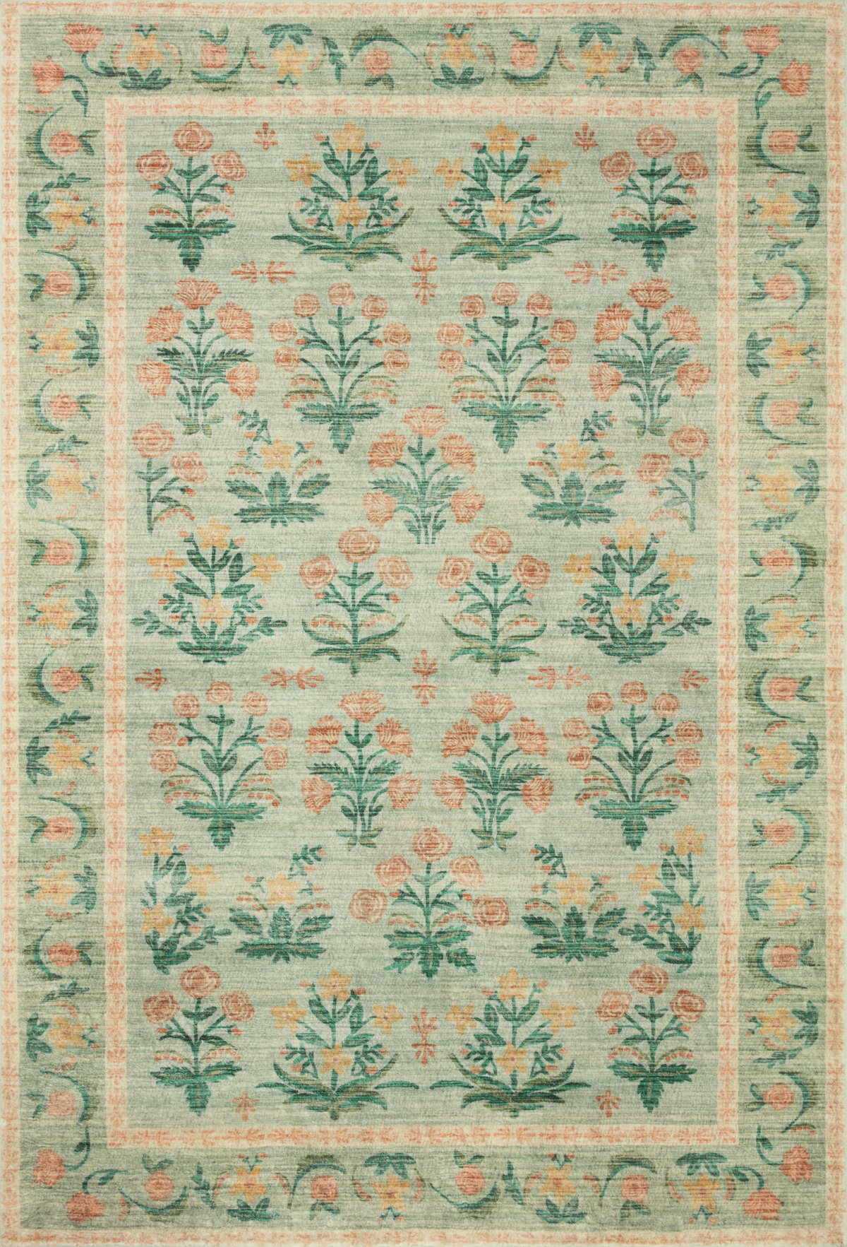 Rifle Paper Co. x Loloi Eden Rug, 7'6" length x 9'6" width View 1