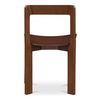 Daifuku Dining Chair Brown – Set Of Two, by Moe's Home, 22" width x 31.5" height x 20.55" depth thumbnail 4