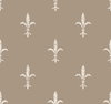 Fleur De Lis Cream Wallpaper, by York Wall, 27' length x 2'3" width x 0.02" depth thumbnail 1