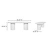 Eris Outdoor Dining Table White thumbnail 8