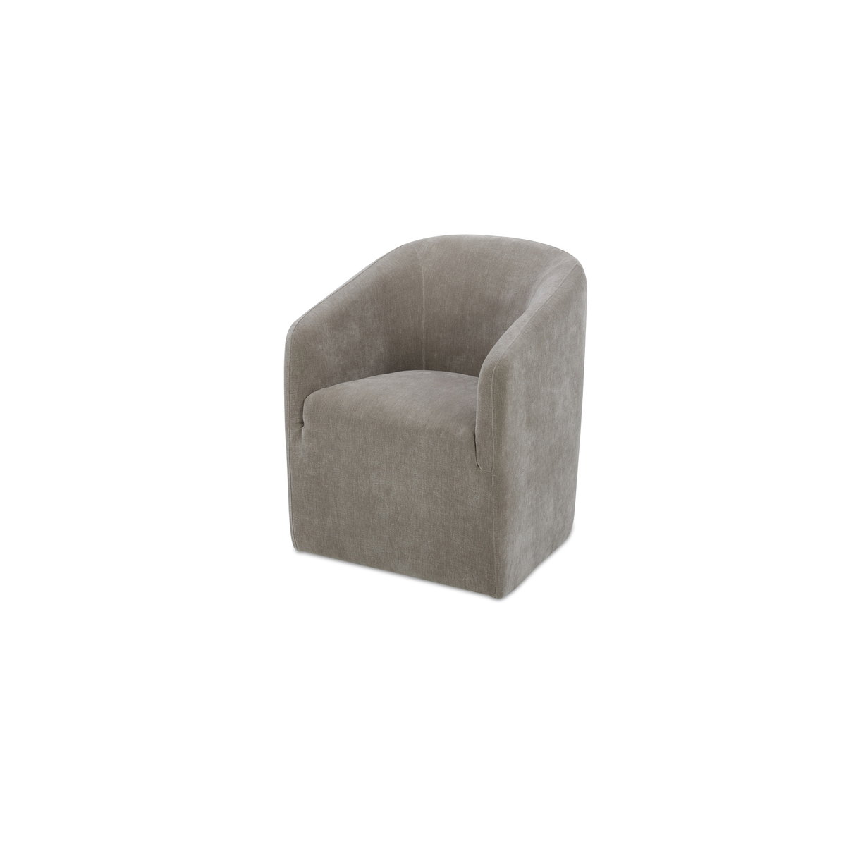 Sandy Rolling Dining Chair Taupe, by Moe's Home, 26" width x 32" height x 26.5" depth View 2