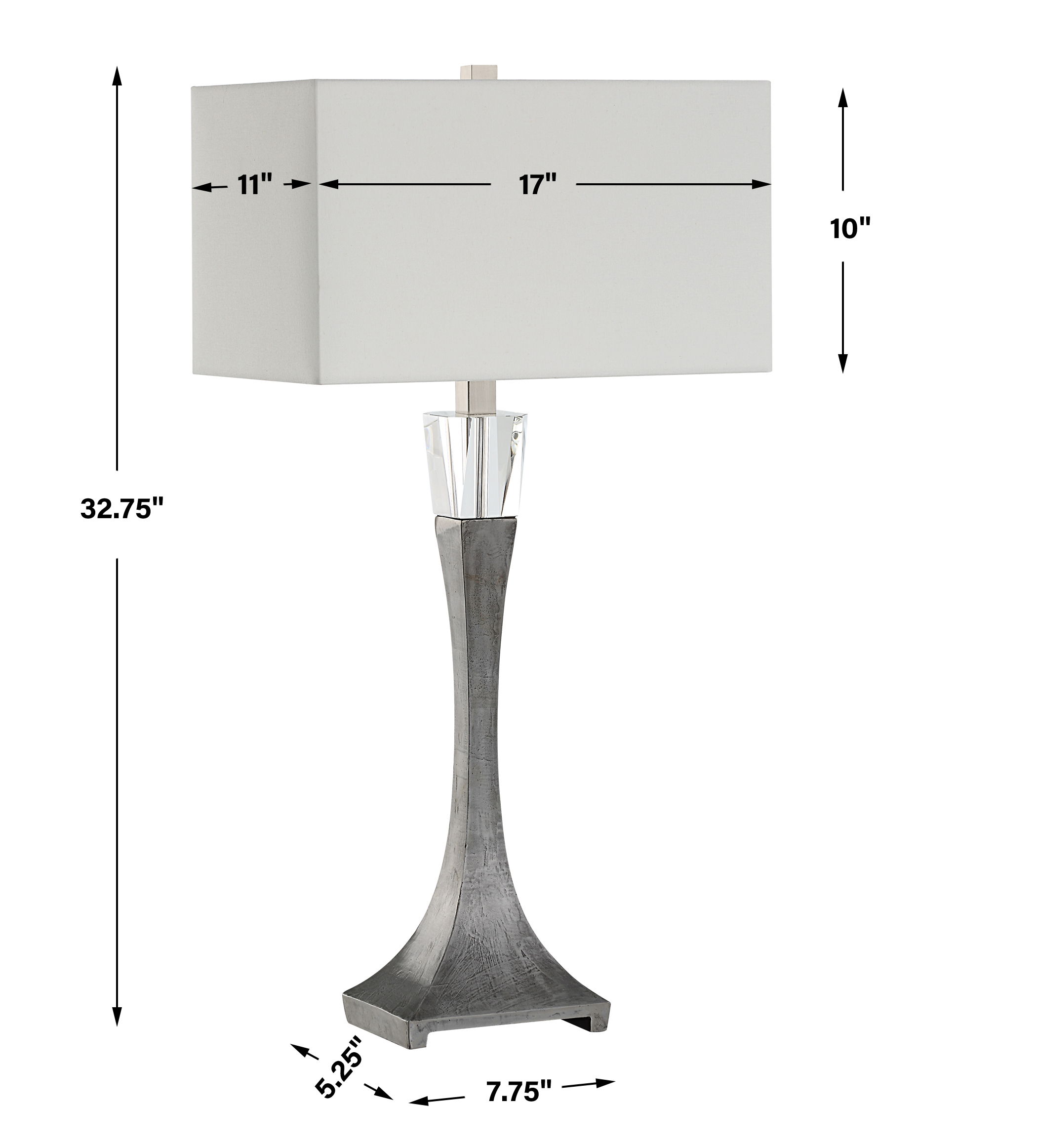 Edison Tapered Iron Table Lamp large image 