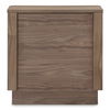 Round Off Tall Nightstand Walnut Brown thumbnail 2