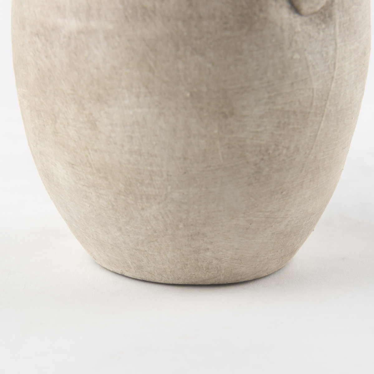 Zenni   Warm Beige Ceramic Vase, by Mercana, 5.32" length x 5.32" width x 9.25" height View 8
