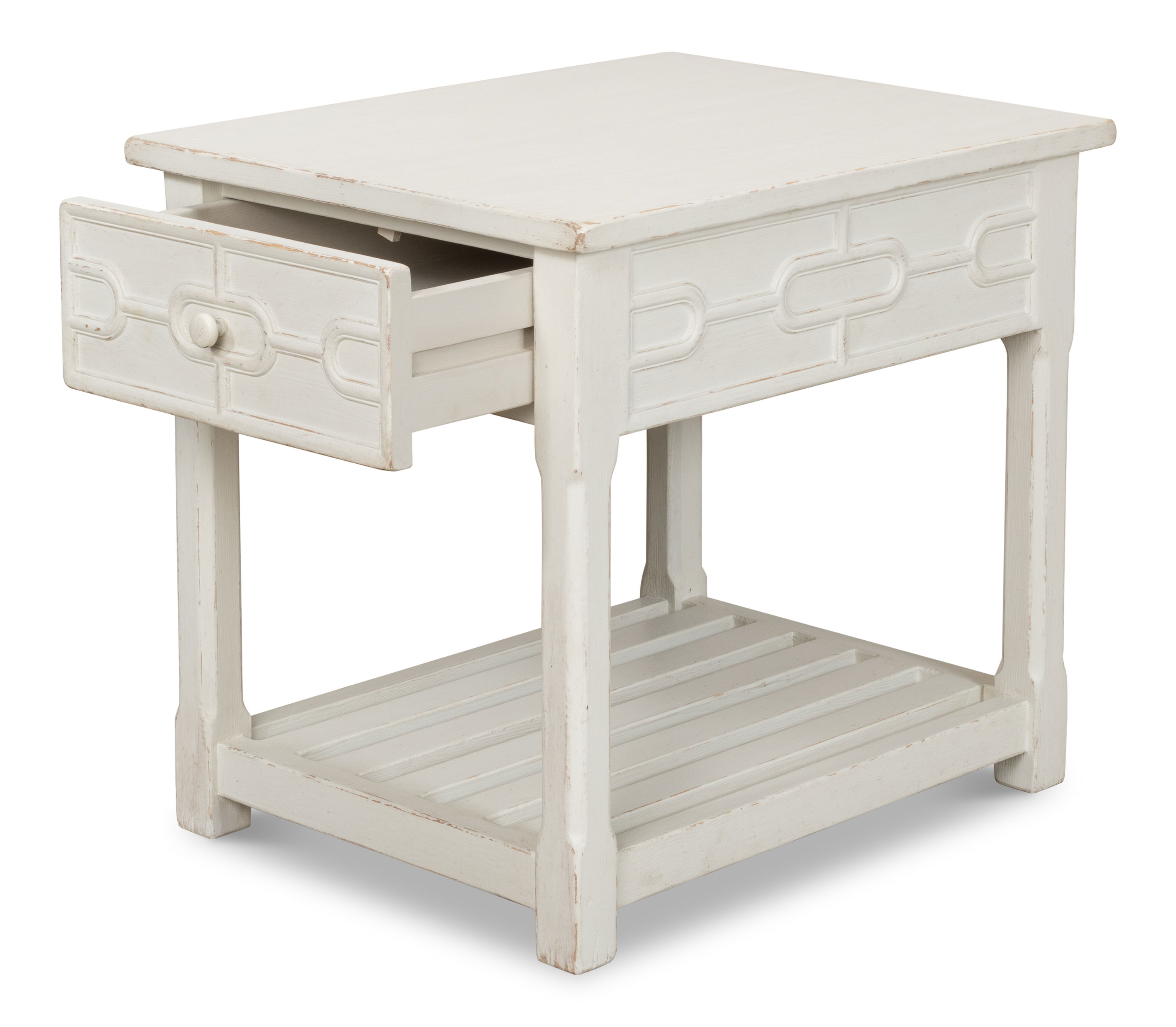 Isla Side Table  Antique White large image 
