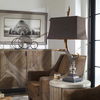 Stag Horn Dark Shade Table Lamp, by Uttermost, 19" width x 40.25" height x 12" depth thumbnail 2