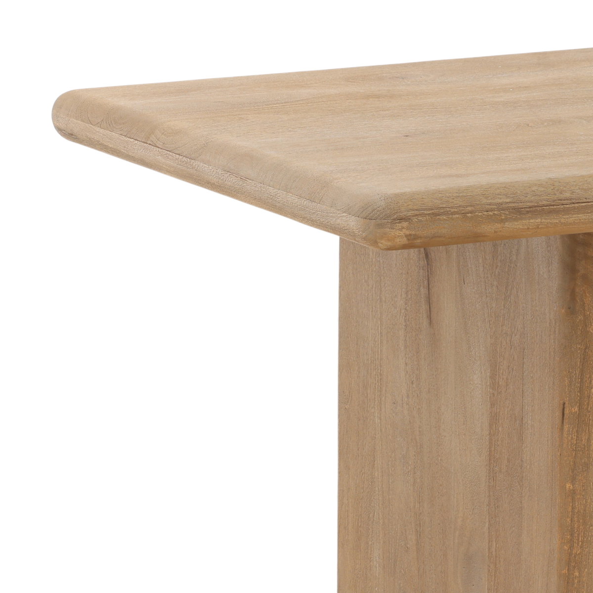 Amalie Dining Table Natural, by Dovetail, 78" width x 30" height x 36" depth View 5
