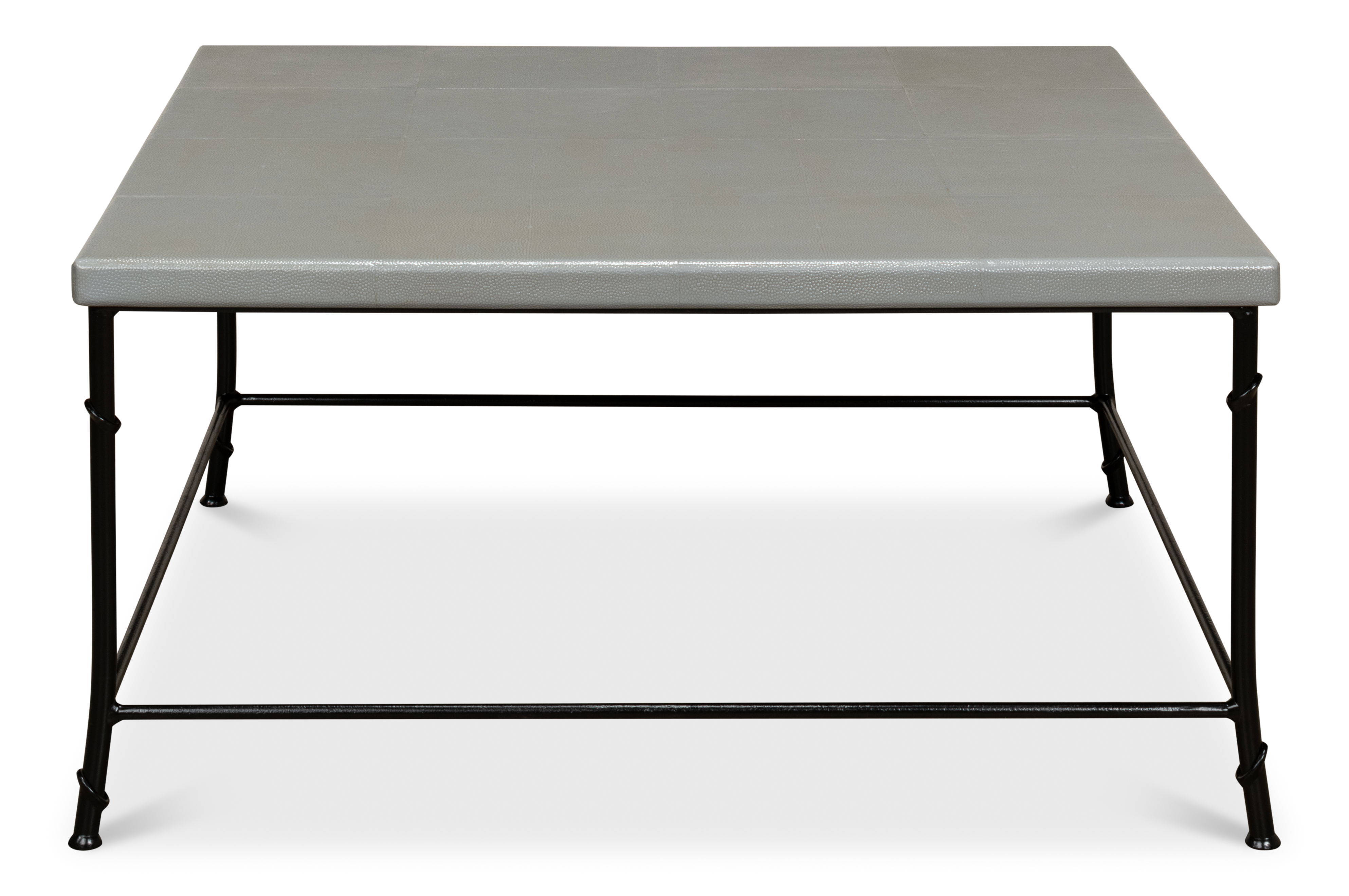 Shagreen Square Coffee Table, Storm Grey large image 