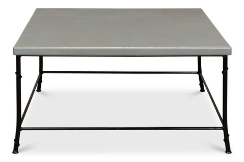 Shagreen Square Coffee Table, Storm Grey
