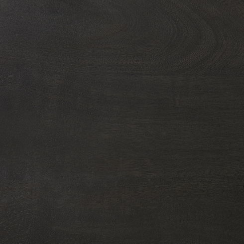 Kiran 17L x 17W x 30H Black Wood with Black Metal Base C-Shape Bar Stool