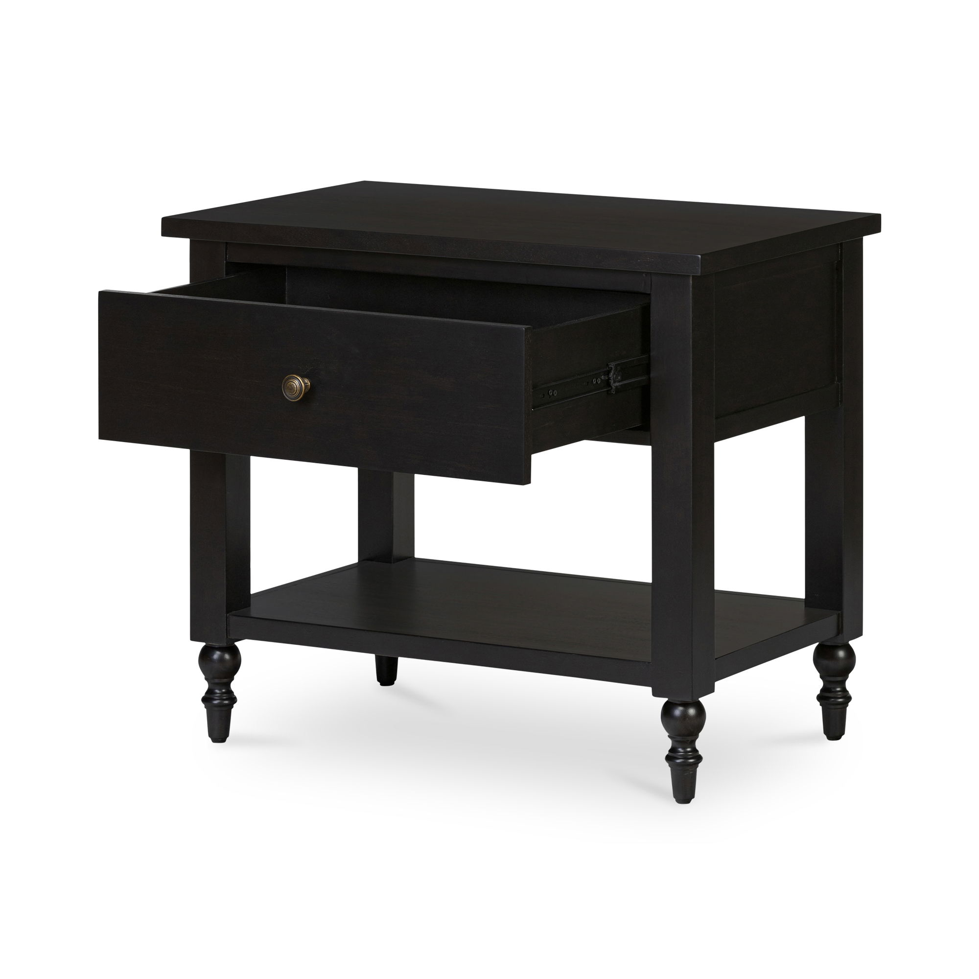 Katherine Nightstand Black, by Moe's Home, 30" width x 26" height x 18" depth View 2