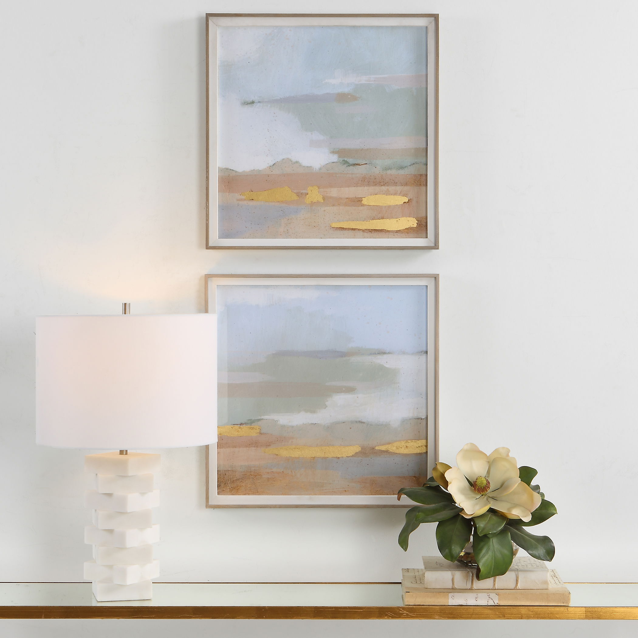 Abstract Coastline Framed Prints, S/2 large image 