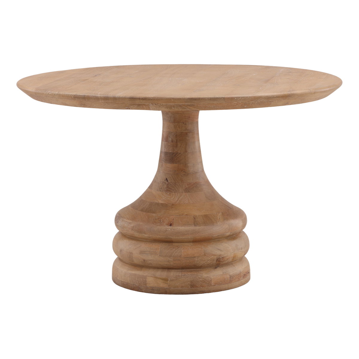 Meylin Dining Table Light Natural, by Dovetail, 48" width x 30" height x 48" depth View 1