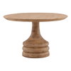Meylin Dining Table Light Natural, by Dovetail, 48" width x 30" height x 48" depth thumbnail 1