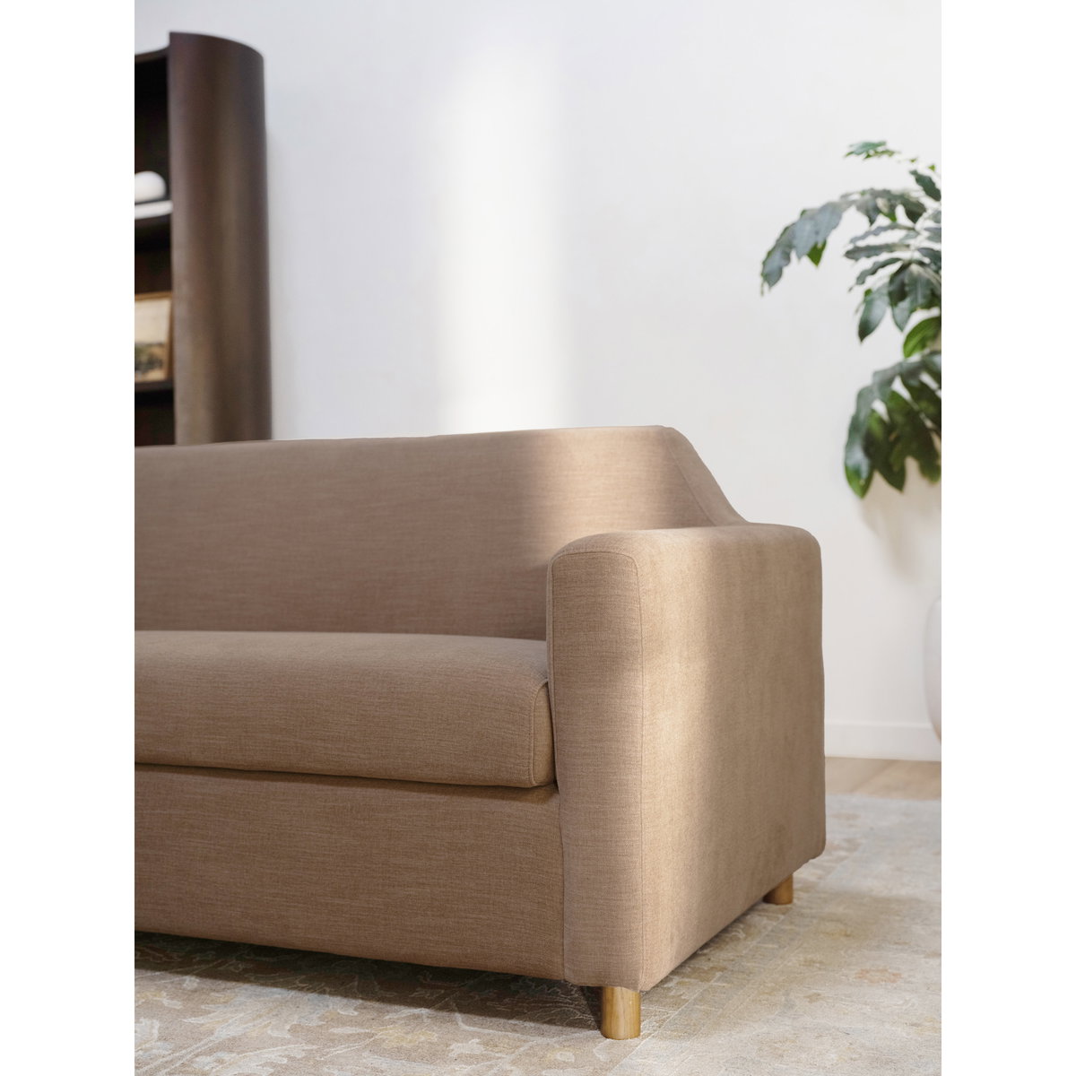 Finch Sofa Soft Brown, Sofas & Sectional by Moe's Home, 92" width x 31" height x 33" depth View 7